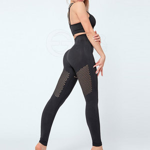 Ropa de fitness para mujer Logotipo personalizado Yoga Active Wear Set Mujeres Logotipo personalizado Yoga Set Alta calidad Activewear - Product Image 4