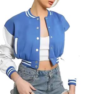 เสื้อแจ็คเก็ตวาร์ซิตี้แบบครอปสำหรับผู้หญิง คุณภาพสูง ขายส่ง ยอดนิยม น้ำหนักมาก ดีไซน์ใหม่ ผลิตโดยผู้ผลิตที่ดีที่สุด - Product Image 1