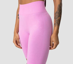 <b>Women</b> Seamless Pink Biker <b>Shorts</b> | High Waist <b>Compression</b> Workout <b>Shorts</b> - Product Image 3