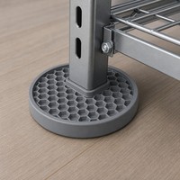 Patins de protection ronds en caoutchouc gris alvéolé antidérapants pour pieds de chaise et de table CN