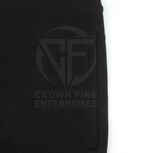 กางเกงสเวตเตอร์เข้ารูปสำหรับผู้ชาย, กางเกงผ้าฝ้าย100% ใส่สบายเอวกลางมีลายฟอกสีเข้มน้ำหนักเบา - Product Image 4