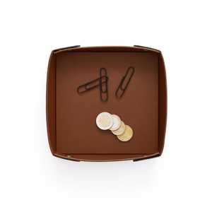 Durable PU Leather Velvet Base Tray Custom Size, Handle Options, Ideal for Dry Fruit Gift Hampers - Product Image 3