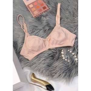 Paquete de 2 (piel y negro)-Jazmín-Sujetador de algodón de punto sin aros sin relleno - Product Image 2