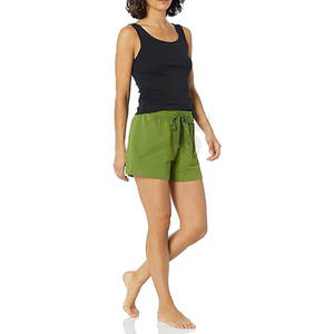 Fabricant professionnel 100% coton taille haute femme Shorts légers femmes Shorts décontractés pour femmes Shorts Service OEM - Product Image 4