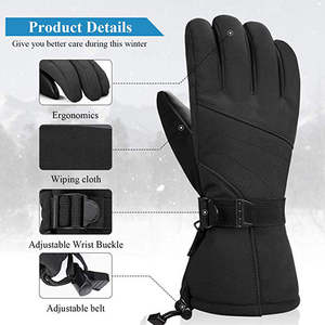 New Fashion Winter Ski <b>Gloves</b> for Snowboarding Waterproof Leather Insulated Economical Price - Product Image 6