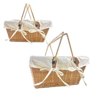 Cesta de regalo retro Cestas de mimbre súper calientes con envío a nivel nacional para regalos únicos - Product Image 1