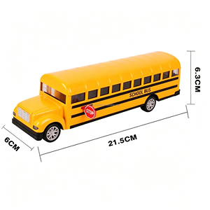 Modèle de véhicule en alliage moulé sous pression à rétrofriction, 21,5 cm, le plus récent, avec logo personnalisé, <span class=keywords><strong>bus</strong></span> scolaire jaune 1:32, jouet de voiture en métal moulé sous pression - Product Image 1