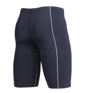 Pantalones cortos de compresión para hombre con el último diseño de calle principal de 2024, patrón sólido, precio al por mayor para correr, técnica teñida lisa - Product Image 3