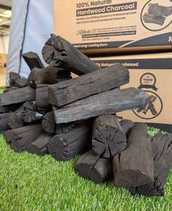 Charbon de bois noir de haute qualité en forme de morceaux, longue durée de combustion, 5 kg, 8400 calories, pour barbecue extérieur et couvercle de grill - Product Image 1