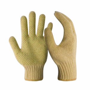 Guantes de tela de algodón con puntos de PVC reforzado, personalizables, duraderos, a prueba de espinas, protección de manos de alta calidad, guantes de seguridad para construcción - Product Image 4