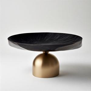 RoyalDine Brass Bowl Charm Imperial Majesty Bol de service en émail à la feuille d'or royal fabriqué à la main Symbole du luxe et de la grâce intemporels - Product Image 3