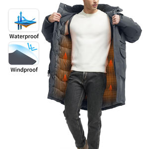 Nouveau Style Meilleur Design Arrivée Respirant Hommes Tissu Parkas Vestes Meilleure Mode Slim Down Polyester À Capuche Parkas Vestes - Product Image 4