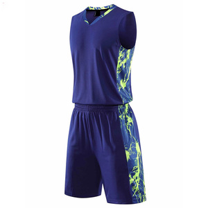 Meilleur prix de vente Vêtements de sport Nouveau design Haute qualité Polyester respirant Uniforme de basket-ball Ensembles unisexe Vente en ligne - Product Image 4