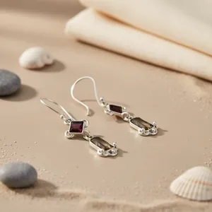 "Gold Plated 925 Silver <b>Pearl</b> & <b>Diamond</b> Dangle <b>Earrings</b> for Women's Wedding & Party Gifts" - Product Image 1