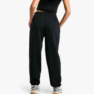 Custom Logo Winter <b>Lace</b> Black Women's Straight Leg Joggers Terry Fleece Soft Touch Sweatpants - Product Image 6
