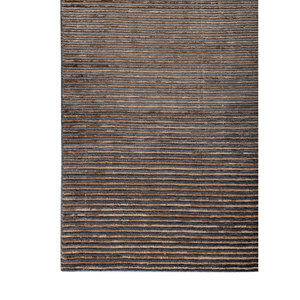 Alfombras de Yute y Cáñamo Tejidas a Mano en Color Beige y Marrón, Modelo Hwju-104 con Patrón de Rayas para Uso Doméstico - Product Image 4