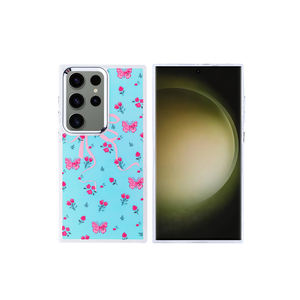 Coque en silicone souple MSRA Hadra à motif papillon pour Samsung Galaxy S25 Ultra, antichoc avec design airbag, protection intégrale - Product Image 1