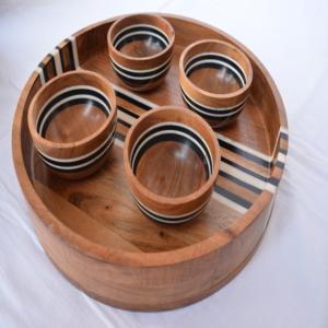 La mayoría de los diez productos de marca 100%, juego de vajilla de madera Natural, cuencos desechables ecológicos, plato, restaurantes de campo modernos - Product Image 1