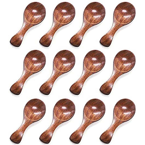 Ustensiles de cuisine Cuillères design en bois Décoration de cuisine Restaurant et hôtel Couverts naturels avec finition peinte par glowin fashion - Product Image 2