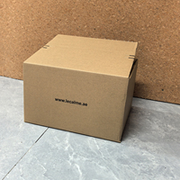 Boîte cadeau personnalisée en carton ondulé avec fermeture éclair, logo imprimé, bande déchirable et fermeture autocollante pour l'expédition