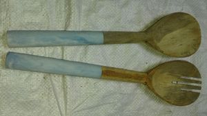 Cuchara y tenedor de madera más vendidos, juego de utensilios de cocina de madera, vajilla ecológica, cuchara de madera - Product Image 5