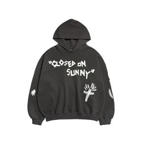 เสื้อฮู้ดพิมพ์ลายพัฟสำหรับผู้ชายผ้าฟลีซกันหนาวคุณภาพเยี่ยมเสื้อมีฮู้ดปักโลโก้ - Product Image 2