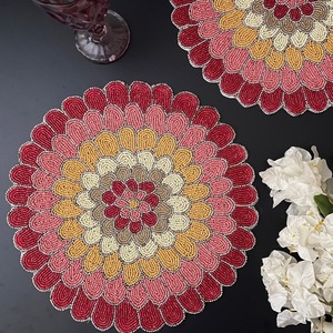 Fresh Arrivals Colored Design Placemat and Mats Beads Design for Home Decors Tableware Dinning <b>Table</b> Party by glowin fashion - Product Image 1