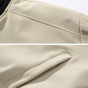 แจ็คเก็ตบอมเบอร์ผู้ชายสำหรับฤดูหนาว ขายส่ง แห้งเร็ว ระบายอากาศได้ดี น้ำหนักเบา เป็นมิตรกับสิ่งแวดล้อม มีโลโก้ด้านหน้า ผลิตจากผ้าโพลีเอสเตอร์/ไนลอน - Product Image 5