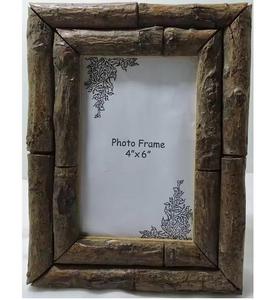 Cadre photo élégant en bois de bambou pour bureau de table Hôtel Taille personnalisée Cadre décoratif Design vintage Cadre photo - Product Image 1