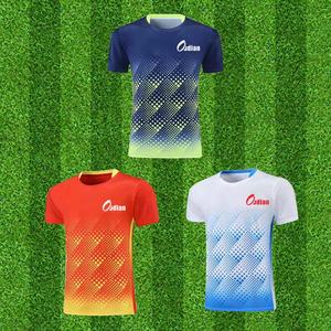 Camisa de Futebol Retro Unissex Uniforme de Futebol Adulto Personalizado com Logo Laranja Amarelo Respirável Secagem Rápida Decote em V Manga Curta Verão - Product Image 1