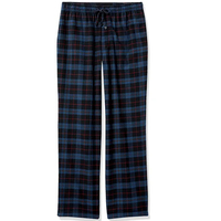 Vêtements de nuit légers pour hommes, pyjama à coupe ample, pantalon de détente en flanelle à séchage rapide, taille haute avec cordon de serrage imprimé