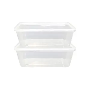 Лидер продаж, прямоугольный одноразовый пластиковый контейнер для еды, 550 750 1000 мл, одноразовый Сейф для микроволновой печи на вынос