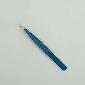 แหนบต่อขนตาปลอมสำหรับเก็บขนตาปลอมสามารถกำหนดโลโก้ได้ตามต้องการตัวจับเพชรทำจากสเตนเลสสีรุ้งปลายแหลมความแม่นยำสูง - Product Image 5