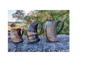 Taza de cuerno de búfalo Real Natural de calidad superior, tazas de cerámica superiores para beber Vikingo, los mejores artículos de bebida de cuerno de cerveza - Product Image 2