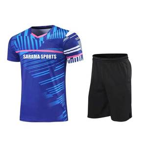 ชุดเทนนิสชาย กางเกงขาสั้นและเสื้อ โรงงานผลิตโดยตรง รับผลิตชุดเทนนิสแบบซับลิเมชั่นตามสั่ง ชุดกีฬาแห้งเร็ว รับสั่งซื้อจำนวนมาก - Product Image 2