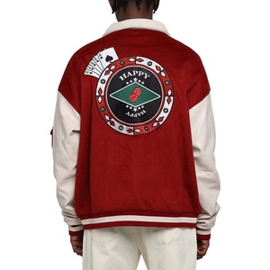 2025 Unisex personalizado XXL Stand Varsity chaqueta Reversible tela con capucha solapa cortavientos Chenille bordado largo Letterman alto - Product Image 2