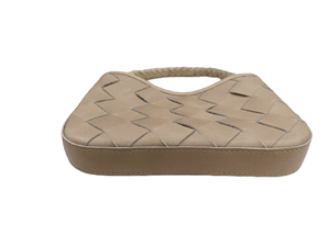 Bolso bandolera de cuero genuino de Color caramelo Vintage para mujer, logotipo personalizado, cadena de poliéster tejida a mano, flor - Product Image 2