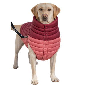 PuffShield Winter Jacket Red Quilted <b>Dog</b> <b>Coat</b> <b>Warm</b> Lightweight Puffer Vest For Small Medium Large <b>Dogs</b> Cold Weather - Product Image 1