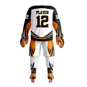 Uniforme de hockey sur glace unisexe pour équipe, sublimation, logo personnalisé, maillot personnalisé, design personnalisé, haute qualité, couleurs personnalisées, tailles personnalisées, anti-UV, séchage rapide - Product Image 5