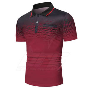 Camiseta Polo ajustada de peso ligero para hombre Camiseta Polo de color sólido para adultos Camiseta Polo de alta calidad - Product Image 3