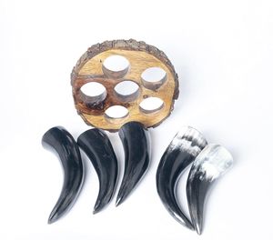 Soporte de cuerno para beber Natural de alta calidad, taza de diseño vikingo clásico respetuoso con el medio ambiente, fiestas hechas a mano de 200ml, superventas por HF CRAFTS - Product Image 2