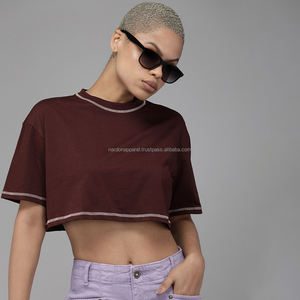 Nardon Apparel's Custom Embroidery Ruffle Cotton Spandex Knitted Summer <b>Rolled</b> Short Sleeve Classic Stacked Design Button - Product Image 1