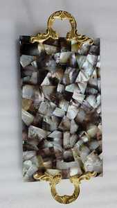 ถาดเสิร์ฟหินอ่อนสุดหรูพร้อมของตกแต่งบ้านอเนกประสงค์สำหรับงานครัวอาหารและเครื่องดื่ม - Product Image 5