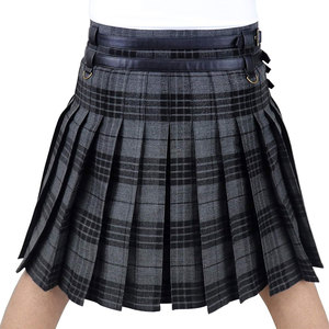 Kilts Híbridos Ajustables de 16 oz en Gris Tartan para Hombre con Bolsillo Frontal Desmontable 2026 - Product Image 5