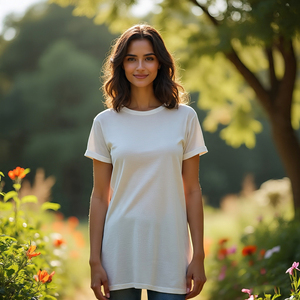 T-shirt d'été surdimensionné femmes en gros 100% coton Polyester T-Shirt dames Jogging épaule tombante T-Shirt femmes - Product Image 4