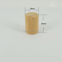 Bouteilles cosmétiques en verre givré de haute qualité avec bouchon à vis en bambou, à l'épreuve des enfants, capacité de 8 ml, emballage