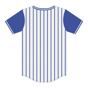 Pull à rayures blanches Phi Beta Sigma, maillot de baseball, 100% polyester, maille, vêtements de fraternité grecque, t-shirt avec broderie - Product Image 3