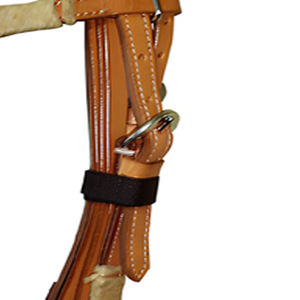 Cabecera duradera de brida de caballo de cuero occidental ajustable de primera calidad para entrenamiento y espectáculos de equitación - Product Image 5