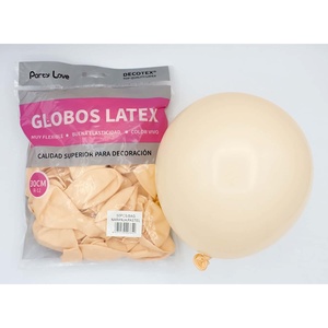 Globos de Látex Party Love de 30 cm, Color Naranja Pastel, Bolsa de 50 Unidades, Decoración - Product Image 1