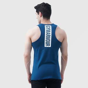 Fusion Shift Men's Tank <b>Top</b> in Teal - Product Image 2